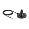 Base de antena magnética DELOCK ULA100 — 1 conector hembra N a 1 conector macho RP-SMA, cable de 3 m, exterior, negra