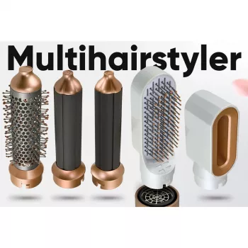 Styler de aire caliente Profi-Care 331321 blanco-rosé — multi-styler 4 en 1, 5 accesorios, 1000W, 3 niveles de calor