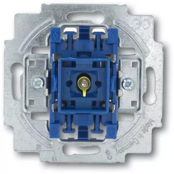 Busch-Jaeger 2020 USGL 1P azul metallic — interruptor unipolar, 250 V, 10 A, 71×71×25 mm