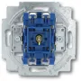 Busch-Jaeger 2020 USGL 1P azul metallic — interruptor unipolar, 250 V, 10 A, 71×71×25 mm