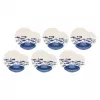 Vajilla Rose&Tulipani R18390TA18 para 6 personas, set de mesa de porcelana