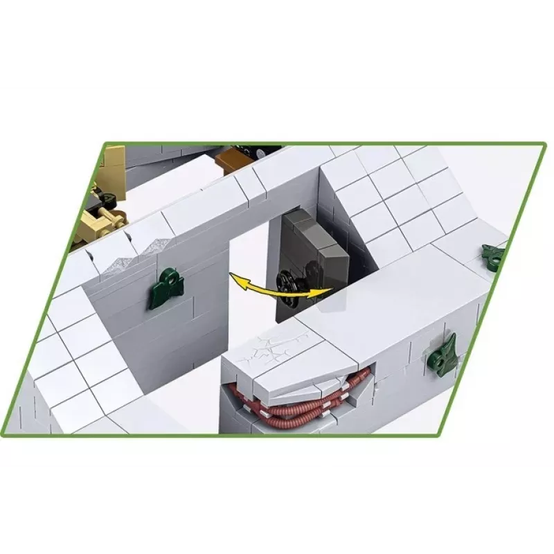 Set de construcción Cobi Deutscher Bunker Regelbau 667/642 Modelo COBI-3136 – set de bloques detallado