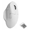 Ratón óptico inalámbrico ambidiestro Keychron M7-A24 30000 DPI RF inalámbrico Bluetooth USB-C blanco