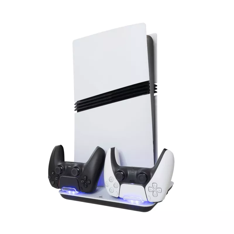 Base refrigeradora White Shark Guard-2 para PS5 con estación de carga integrada (modelo PS5-05102V2)