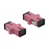DeLOCK conector de fibra óptica SC conector hembra-conector hembra DELOCK 85995, violeta, pack de 4