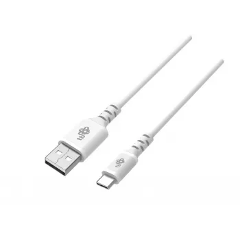 Cable USB-USB C 2m silicona blanco Quick Charge