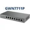 Switch de red PoE gestionado L2 Gigabit Grandstream GWN7711P — 8x RJ-45 10/100/1000, 48V DC, sobremesa/montaje en pared