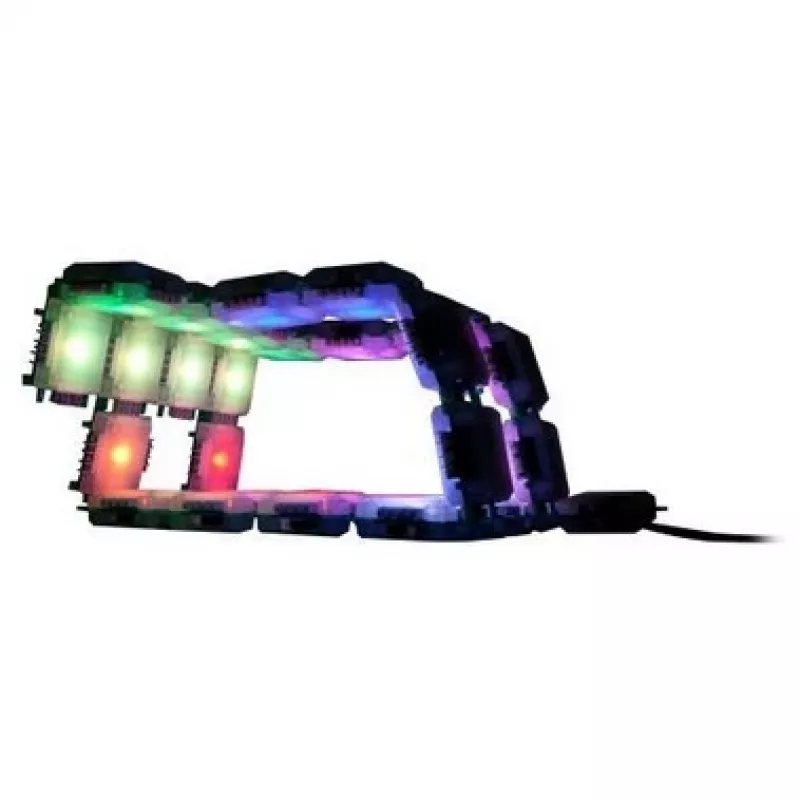 Set de luces ALLNET BrickRknowledge 7 colores azul verde naranja rojo blanco cálido amarillo