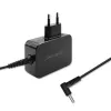 Qoltec 51033 adaptador de corriente para ultrabooks HP, 45 W, 19,5 V, 2,31 A, 4,5x3,0 mm + pin, para interior, negro