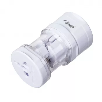Adaptador de viaje universal Akyga AK-AD-61, mundial, 10 A, blanco