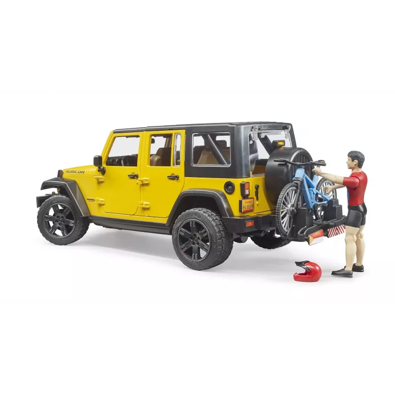 Vehículo de juguete Jeep BRUDER 02543 para temática de mountain bike y ciclistas, ABS, multicolor, a partir de 4 años