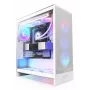 Caja de PC NZXT H7 Flow RGB Midi Tower Blanca — cristal templado, EATX, frontal 3×120mm, USB-C