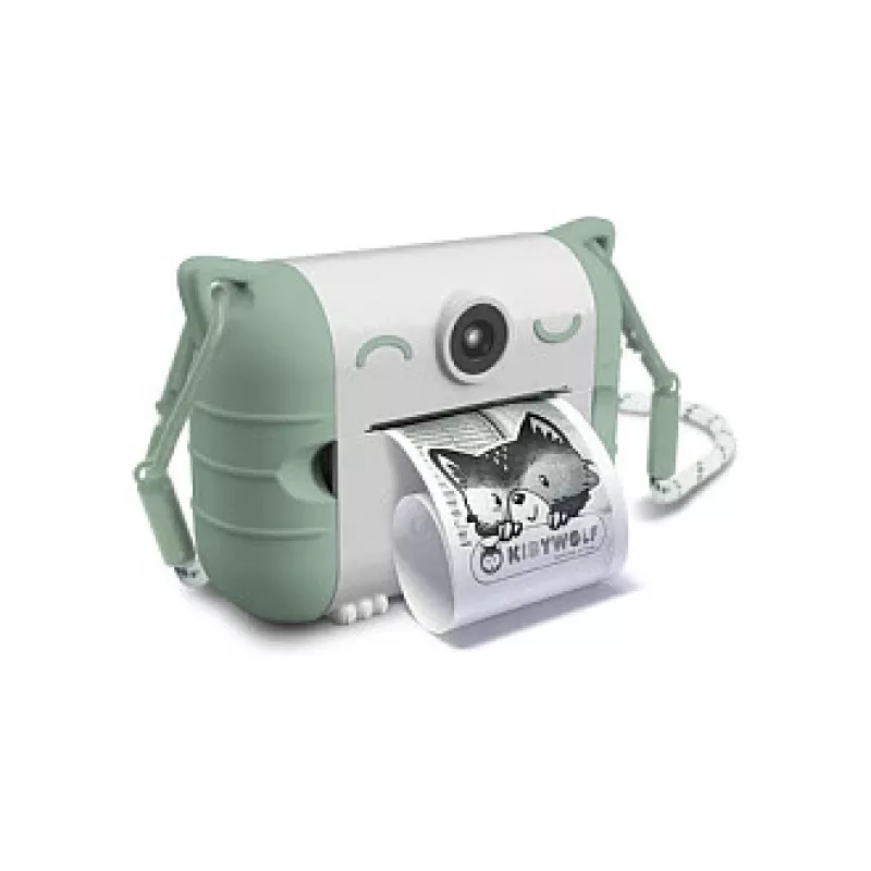 Cámara digital infantil KIDYWOLF Kidyprint Verde Blanco