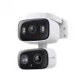 Cámara de seguridad IP TP‑LINK Tapo C246D — 3MP (2304×1296), 2,8 mm, campo de visión 107,8°, PTZ de doble objetivo, IP65, Wi‑Fi/Gigabit, microSD hasta 512 GB