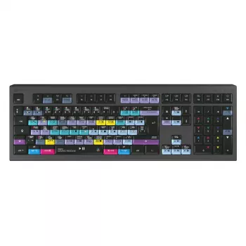 Teclado Logickeyboard ASTRA 2 USB QWERTY inglés negro tamaño completo 104 teclas