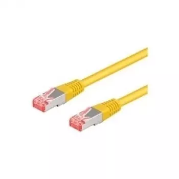 Wentronic Goobay Cable de red CAT 6a, S/FTP (PiMF), amarillo, 10 m - LSZH libre de halógenos, cobre (93700)