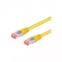 Wentronic Goobay Cable de red CAT 6a, S/FTP (PiMF), amarillo, 10 m - LSZH libre de halógenos, cobre (93700)