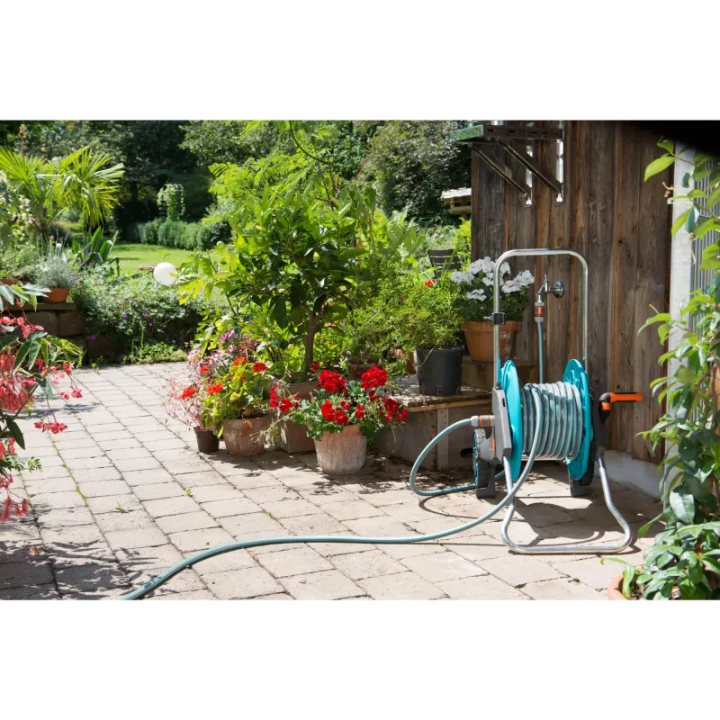 Manguera de jardín Gardena 18011-20 1,5 m superficie PVC azul gris naranja