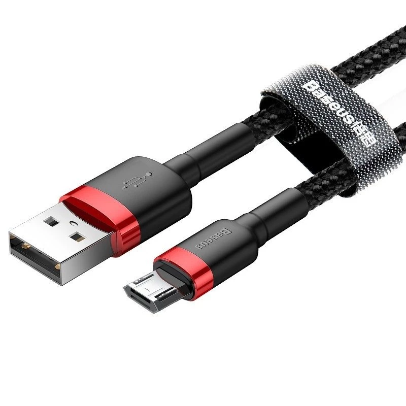 Cable Micro-USB Baseus Cafule 1,5A 2m (rojo y negro)