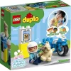 Set de moto de juguete LEGO Duplo Policía 10967 con ruedas móviles y figura de policía