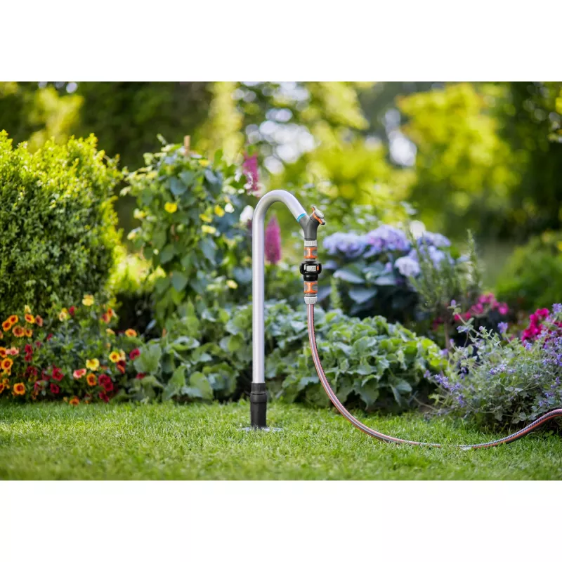 Gardena AquaCount 18350-20 Contador de agua, negro/gris/naranja