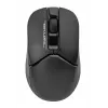 Ratón óptico inalámbrico A4Tech FM12S Negro — 1200 dpi, receptor RF nano, 3 botones, pila AA