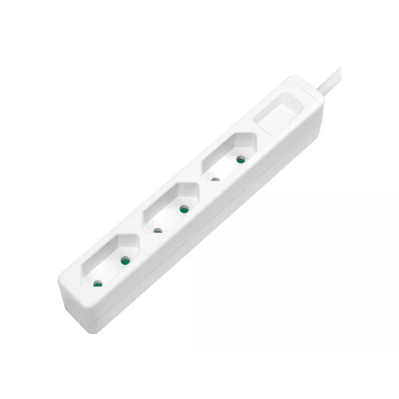 Alargador de corriente LogiLink LPS229 1,5 m 3 salidas AC interior blanco