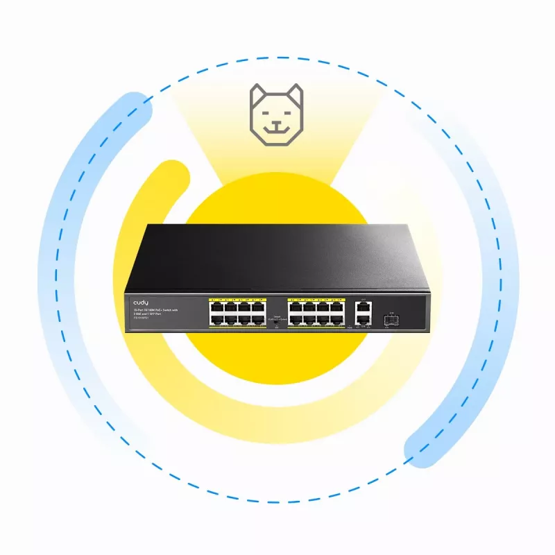 Switch de red Cudy FS1018PS1 18 puertos Fast Ethernet PoE