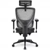 Silla de oficina Sharkoon OfficePal C40M asiento de malla respaldo de malla, gris, máx. 150 kg