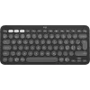 Logitech Pebble Keys 2 K380s – Teclado – inalámbrico – Bluetooth LE – QWERTY – Nórdico (danés/finés/noruego/sueco) – Tonal Graphite (920-011879)
