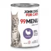 John Dog 99 Menu Turkey alimento húmedo para gatos 400 g