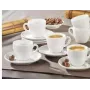 Set de tazas de espresso Esmeyer 6 piezas, modelo 433-214, tazas demitasse de porcelana para espresso