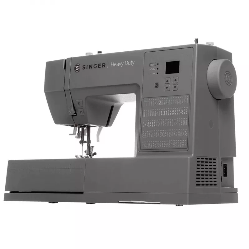 Máquina de coser automática SINGER HD6605 – eléctrica, ojal en 1 paso, brazo libre, gris, 6 kg
