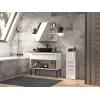 Mueble de almacenamiento de baño Topeshop NEL V DDS BIEL POŁ blanco