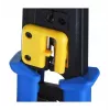Alicate de crimpado Alantec NI040 para conectores RJ-45, estructura de acero, mangos de plástico, negro/azul