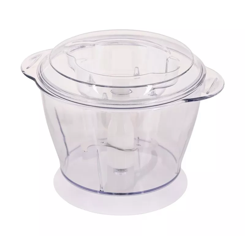 Picadora eléctrica CLATRONIC MZ 3579 — 250 W, 1 L, cuchillas de acero inoxidable, trituradora de hielo, blanca