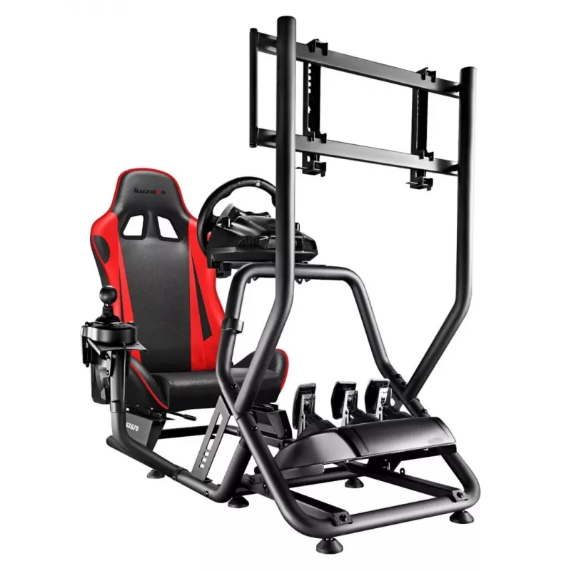 Huzaro Speed 6.0 cockpit de carreras, negro/rojo
