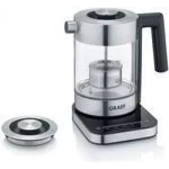 Graef WK 350 hervidor de agua transparente/acero inoxidable