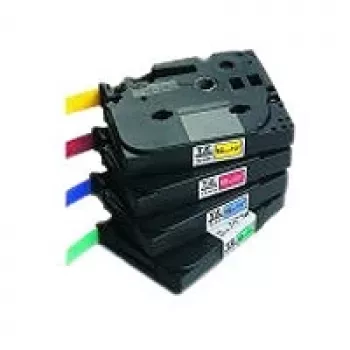 Cinta de etiquetar Brother Gloss Laminated Labelling Tape - 6 mm, negro/amarillo TZ