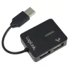 Hub USB LOGILINK UA0139 – 4 puertos USB 2.0, 480 Mbit/s, negro