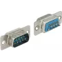 Conector Sub-D 9 pin DELOCK 65881 — azul/plateado, 31×15×12.5 mm