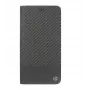 Funda tipo libro Tellur para iPhone XS Max – acabado carbono negro, estilo cartera folio