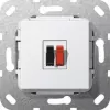 GIRA Toma de conexión para altavoz simple 569203 Mecanismo blanco puro 569203 (569203)