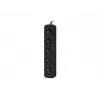 Lanberg PS0-05E-0300-BK alargador 3 m 5 salidas AC interiores negro (PS0-05E-0300-BK)