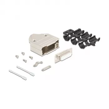 Conector de cable DeLOCK 67133 D-Sub de 15 pines plateado hembra