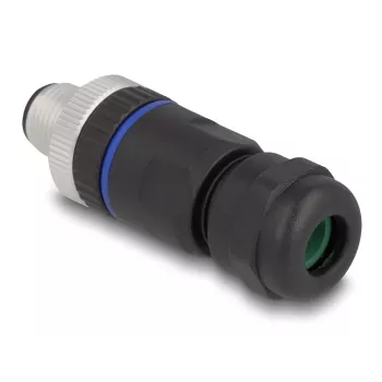Conector M12 DeLOCK codificado A de 8 polos conector macho conexión por tornillo
