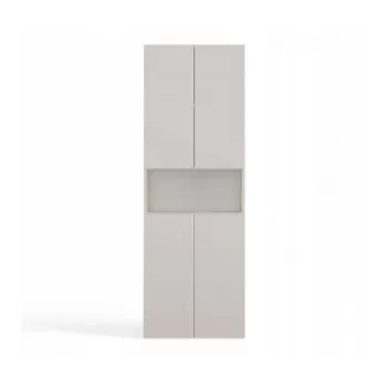 Armario de baño Nel DK 1K cesta color crema
