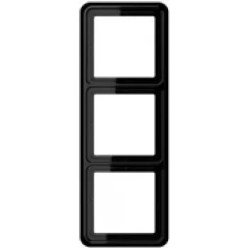 JUNG CD 583 SW - negro - duroplast - sin tornillos - JUNG - 81 mm - 223 mm