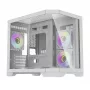 Darflash FT418 Caja de ordenador + 6 ventiladores aRGB (blanco)