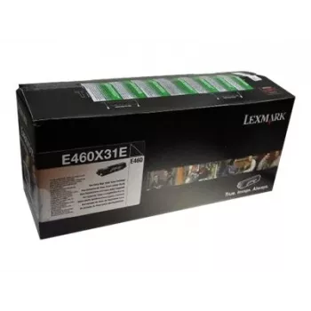 Cartucho de tóner Lexmark E460X31E 10000 páginas negro
